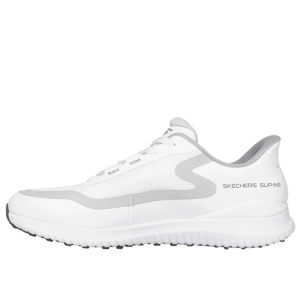 Skechers GO GOLF Flight 214131-WGY Sneakers Men's White Gray Golf Shoes LIQ1674